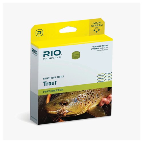 Rio Fly Fishing Fly Line Mainstream Type 3 Full Sinking Line WF8S3, Brown