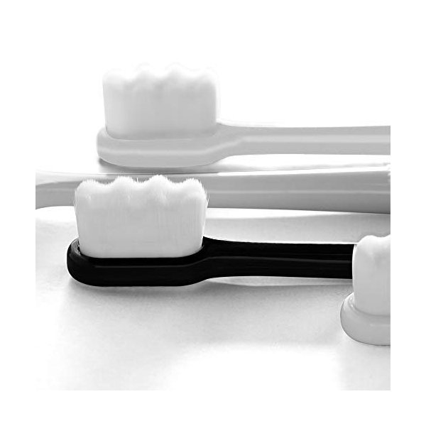 DI QIU REN Extra Soft Toothbrush for Sensitive Gums, Manual Toothbrush with 8 Tubes of 10000 Soft Floss Bristle for Gum Care, Protect Fragile Gums Good Cleaning Effect (2)