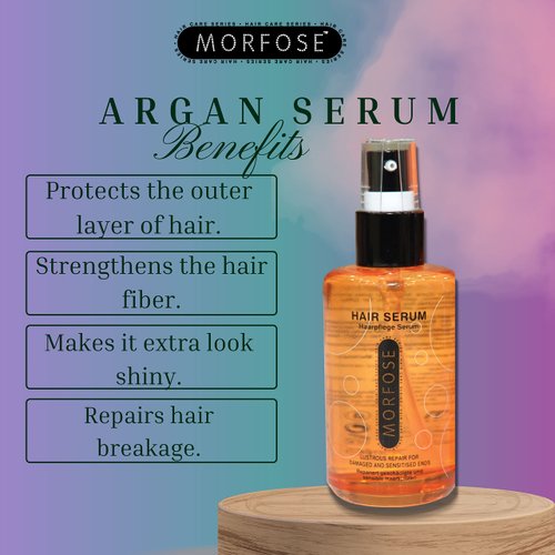 Morfose Anti Frizz Hair Serum to Eliminate Frizz, Lock In Moisture, and Restore Shine, Prevent Split Ends and Dry Damage, Smoothing Serum for Hair, Silky Softness Hair, Shine and Radiance, 75 mL