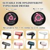 Hair Diffuser Attachment Universal Diffuser Hair Dryer for Curly Hair, Hair Dryer Diffuser for Blow Dry and Volumizing, Hair Diffuser for Curly Hair and Natural Wavy Hair (Black)