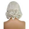 Anogol Hair Cap+ Light Platinum Blonde Lace Front Wig Synthetic Hair Short Curly Bob Wigs Glueless Natural Hairline For Women