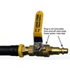 Vibrant Yard Co. LLC Winterize RV, Motorhome, Boat, Camper, and Travel Trailer: Air Compressor Quick-Connect Plug to Male Garden Hose Faucet Blow Out Adapter with Valve (Lead-Free Brass), 10.5" Long