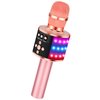BONAOK Bluetooth Wireless Karaoke Microphone with LED Lights,4-in-1 Portable Handheld Mic with Speaker Karaoke Player for Singing Home Party Toys Birthday Gift for Kids Adults Girls Q78(Rose Gold)