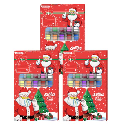 MSDADA 10 Color Hair Chalk Comb Christmas Toys Gifts for 6 7 8 9 10 11 12 13 Year Old Girls Kids Washable Temporary Hair Color Dye Paint Teen Girl Gift Hair Stuff Accessories Makeup Kit 3 Pack
