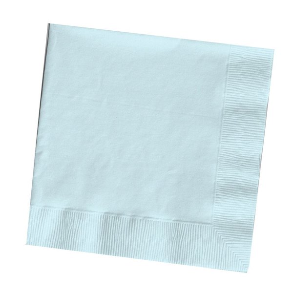 Creative Converting DINNER NAPKINS 3PLY 1/4FLD, 25 Count (Pack of 1), Pastel Blue