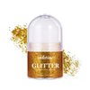 Veletine Body Glitter, Roll-on Glitter for Body, Face, Hair and Lip,Shimmer Three-Dimensional Glitter, Halloween Sparkling Body Contouring Highlight Makeup, 20g/0.7 oz (Yellow)