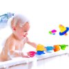 Baby Bath Toy - Beach Stacking Cups for Boys and Girls - Bath Tub Toys for Toddlers and Kids - 8 pcs