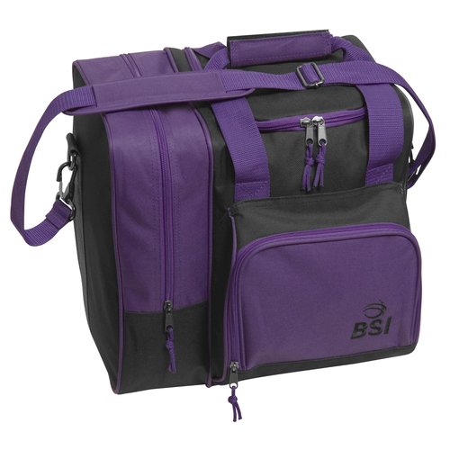 BSI Deluxe Single Ball Tote Bag (Black/Purple)