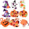 Max Fun 302PCS Halloween Crafts for Kids Foam Pumpkins Stickers Bulk, Ghost Witch Hat Halloween Decorations for Kids Party Favors Supplies Halloween Activities
