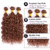 Color 30 Human Hair Bundles Brown Water Wave Bundles Human Hair 10 12 14 inch Double Weft Brazilian Virgin Remy Hair Extensions Light Brown Bundles Human Hair Weave