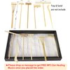 Mini Zen Garden Rake Tool - Tabletop Meditation Rock Sand Garden Kits with Moss Rakes Brusher Spoon Figurines Holder