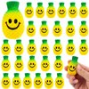 30 Pieces Pineapple Smile Stress Balls Smile Squeeze Balls Pineapple Stress Relieve Toys Soft Foam Stress Balls for Finger Exercise Stress Anxiety Relief Party Supplies