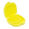 Genco Dental Retainer Case with Vent Holes - Orthodontic container for holding retainers, aligner, night-guard/mouth-guard. Small and Durable retainer case (Yellow)