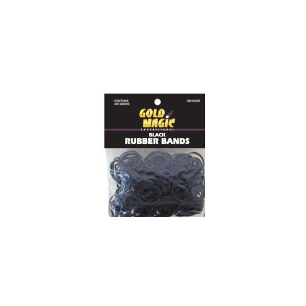 Gold Magic Pro Hair Rubber Bands - Black by Gold Magic