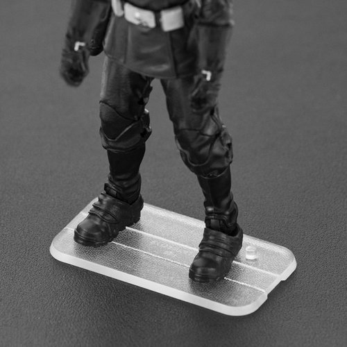 NC EBCO 50 Pieces 6 inch Action Figure Stand,Clear Multi-PEG Support Display Stands,Compatible with 1/12 Scale Star Wars Black Series Figure Toy