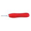 Excel Scalpel Handle #6 Red Plastic Grip - fitting surgical blades #20 thru 25