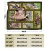 Kangaroo Blanket Decor Gifts for Animal Lovers Flannel Fleece Fuzzy Throw Blanket Soft Warm Cozy Plush Kangaroo Blanket for Bed Couch Stuffed Decoration for Girls Kids Adult 50"x40"