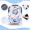 THE KENKYO Car Seat Covers for Babies, Baby Car Seat Cover for Girls Boys, Kick-Proof Newborn Carrier Canopy with Breathable Mesh Peep Window, Warm Stroller Cover for Winter
