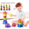 FOSENHL Irregular Balance Stacking Blocks Baby Toys for Toddlers and Kids,Building Blocks Sensory Activity Toy Set with Irregular Colorful Shapes and Materials