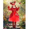 Ladybug Costume Lady Bug Costumes for Girls Halloween Costumes for Kids Toddler Costume Ladybug Dress Ladybird Dress Up for Birthday Christmas 5-6 Years