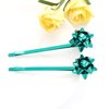 Christmas Bow Snowflake Hair Clip Hairpin Festive Gift Bows Rhinestone Snowflake Alligator Clips Xmas Holiday Party Hair Accessories Gift (Gift Bow)