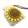Hug & Love Handmade Crochet Finished Sunflower Soap Bags, Natural Cotton Soap Savers for Bar Soap, Foaming and Drying The Soap
