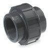 NDS U-1250-T PVC Pipe Fitting, 1-1/4-Inch Threaded Union, Schedule 80, EPDM O-ring, Gray