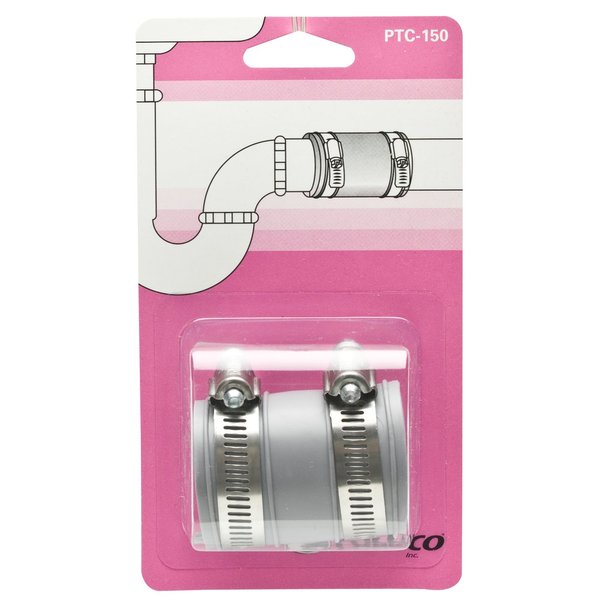 Fernco PTC-150 1-1/4" or 1-1/2" Tubular Drain Pipe Connector