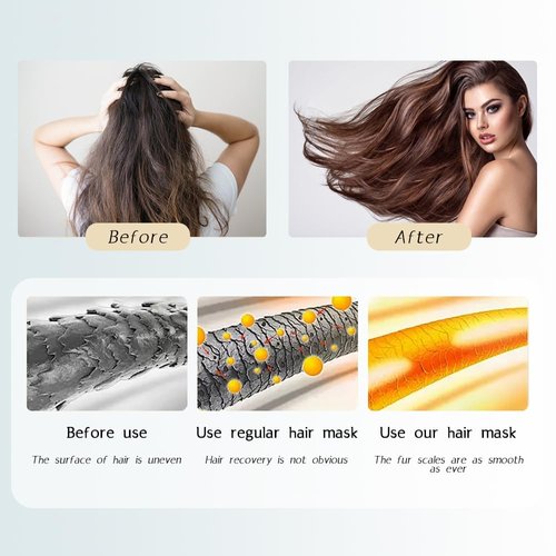MOND'SUB Argan Oil Nourishing Hair Mask,Hydration & Deep Conditioning Hair Mask,for Dry Damaged Hair.Adds Shine, Protects Hair Growth, All Hair Types