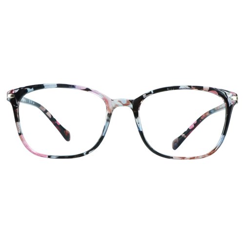 VisionGlobal Blue Light Blocking Glasses for Women, Anti Eyestrain, Computer Reading, TV Glasses, Stylish Square Frame, Anti Glare(No Magnification)