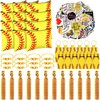 LEIFIDE 148 Pcs Softball Gift Softball Party Favors Softball Makeup Bag Softball Bracelet Keychain Stickers Hair Ties for Sport Birthday Decoration Party Supplies