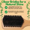 GranNaturals Soft Bristle Hair Brush - Boar Bristle Slick Back Hair Brush for Smoothing, Fades, Beards, 360 Waves to Style, Polish, & Lay Down Hair to Create a Sleek Hairstyle for Women & Men