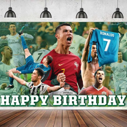 Soccer Birthday Party Decorations Football Superstar Banner Birthday Decorations Soccer Banner for Birthday Party Indoor Outdoor, 59'' X 39''