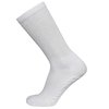 3 Pairs of Non-Skid Diabetic Crew Socks, Non Binding Top Therapeutic Cotton Gripper Socks (White, Size: 9-11)