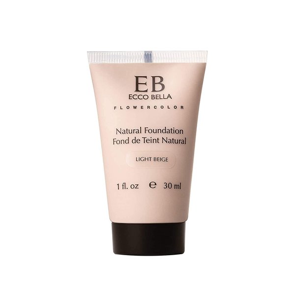 Ecco Bella Liquid Foundation Makeup - Lightweight, Buildable Coverage - Hydrating Foundation - Clean Foundation Makeup, Vegan - Protects & Hydrates Skin - Light Beige