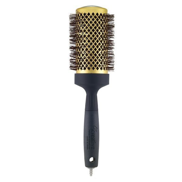 Creative Hair Brushes Gold Nano Ceramic Ion Hair Brush, CR133-G, 3.0 Inch