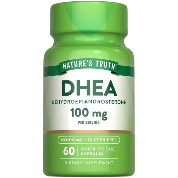 Nature's Truth DHEA | 100mg | 60 Capsules | Non-GMO & Gluten Free Supplement