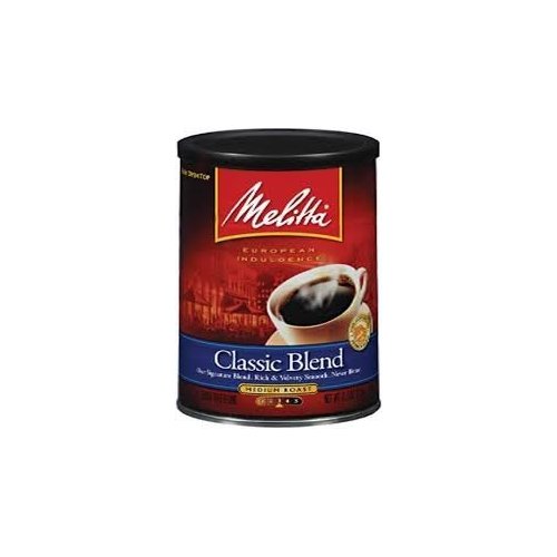 Melitta, Classic Blend, Medium Roast, Ground Coffee, 11oz Can (Pack of 2)