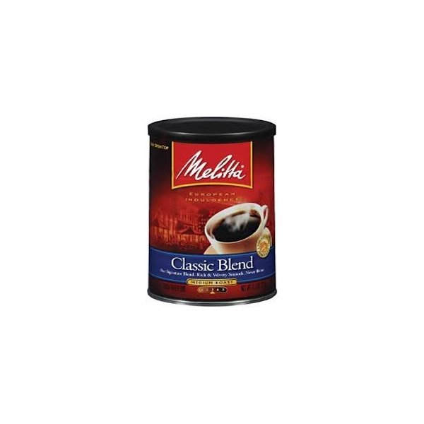 Melitta, Classic Blend, Medium Roast, Ground Coffee, 11oz Can (Pack of 2)