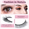 SONAFEEL False Lashes Natural Look Eye Lashes Pack Short Natural Eyelashes Wispy Strip Lashes Small Crisscross Daily Fake Eyelashes Reusable Faux 3d Mink Lashes Pestañas Postizas Naturales
