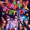 Birthday Balloons Banner, 3D Mylar Foil Happy Birthday Balloons, 24pcs Birthday Party Decorations with 6pcs Star Balloons for Kids Girls Boys Women Adults Birthday Party Supplies, Rainbow
