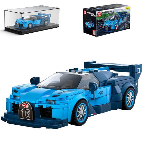 Mould King Speed Champion Car Vision GT Models Building Toys with Display Case, 27001 Model Car Kits Building Blocks, Toy Car Building Sets, Race Car Building Kit for Adults Kids 8+(336 PCS)