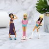 ONEST 10 Pieces Little Girls Figurines Hand Painted Girls Action Figures Toys Realistic Detailed Figurine Model Toys for Kids Toddlers