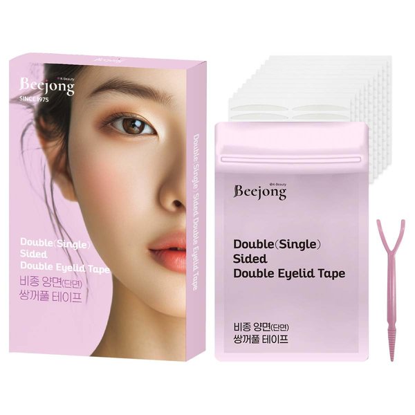 Beejong Korean Eye Charm Double Eyelid Tape Hooded Eye Lift – Eyelid Tape Face Tape Lifting Invisible –Droopy Eyelid Lifter Eye Lid Strips for Hooded Eyes (Double Sided 4mm 180p)