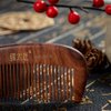 TAN MUJIANG Wooden Hair Comb Anti-static Handmade Apple Lacquer 2-11