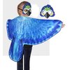 D.Q.Z Bird-Wings Parrot Costume for Kids Dress Up with Mask, Pirate Costume Accessory Halloween Party Favor Toys (Blue)