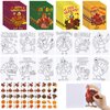 Sayglossy 60 Sets Thanksgiving Coloring Books Bulk with Stickers Thanksgiving Turkey Coloring Books Harvest Turkey Theme Party Favors Color Your Own Crafts Fall Thanksgiving Activity Gifts Supplies