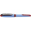 Schneider One Hybrid N Rollerball Pen, 0.5 mm Hybrid Needle Tip, Light Blue Barrel, Red Ink, Box of 10 Pens (183502)