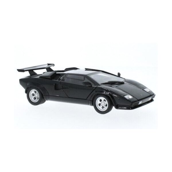 Lambo Countach LP 5000 S Black NEX Models Series 1/24 Diecast Model Car by Welly 24112W-BK