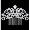 Women's Flower Crystal Bride Crown Wedding Hair Comb Hair Accessories Art Deco Floral Bridal Side Combs Headpiece for Women, Brides Hair Accessories